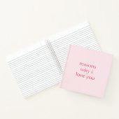 バレンタインデーを愛する理由 ノートブック (内部)