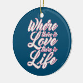 バレンタインデーを愛する |オーナメント セラミックオーナメント (左)