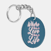 バレンタインデーを愛する |キーチェーン キーホルダー (正面左)