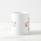 バレンタインデーを愛する コーヒーマグカップ (中央)