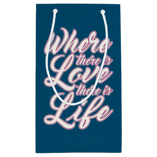 バレンタインデーを愛する |抱き枕 スモールペーパーバッグ (裏面)