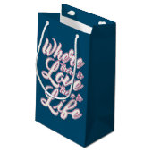 バレンタインデーを愛する |抱き枕 スモールペーパーバッグ (裏面アングル)