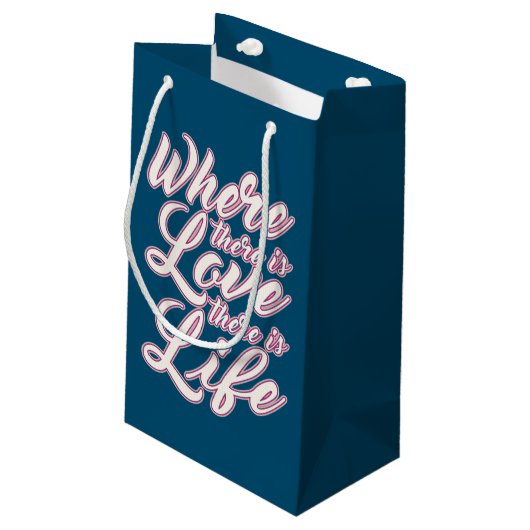 バレンタインデーを愛する |抱き枕 スモールペーパーバッグ (裏面アングル)