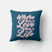 バレンタインデーを愛する |装飾用クッション クッション (裏面)