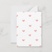 バレンタインデーを楽しむ子どもを持つ ノートカード (裏面)