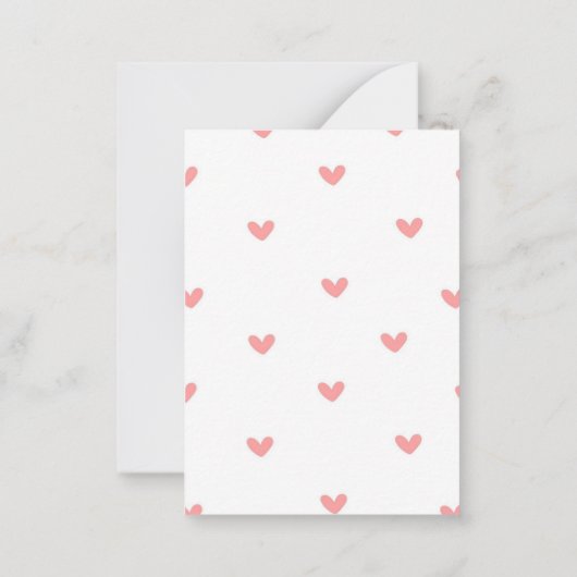 バレンタインデーを楽しむ子どもを持つ ノートカード (裏面)