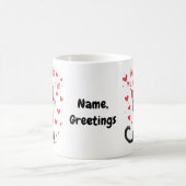 バレンタインデーを猫と過ごす コーヒーマグカップ (中央)