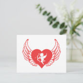 バレンタインデーを祈る ポストカード (スタンド正面)