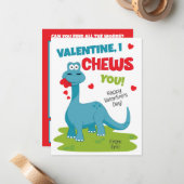 バレンタインデーを祝う ノートカード (正面/裏面インサイチュ)