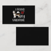 バレンタインデーを見つけた |ハスキーな恋人の贈り物 名刺 (正面/裏面)