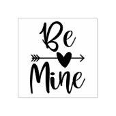 バレンタインデーを通してハートの矢になる ラバースタンプ (インプリント)