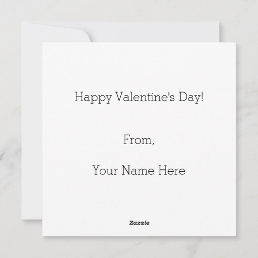 バレンタインデーアクティビティカード TIC TAC TOE シーズンカード (裏面)