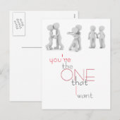 バレンタインデーイラストレーションはがき シーズンポストカード (正面/裏面)