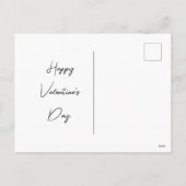 バレンタインデーエッフェルタワーと夜のパリ –  シーズンポストカード (裏面)