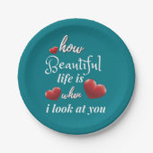 バレンタインデーエレガントに愛して|過去記事 ペーパープレート (正面)