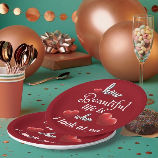 バレンタインデーエレガントに愛して|過去記事 ペーパープレート (複数)