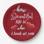 バレンタインデーエレガントに愛して|過去記事 ペーパープレート (正面)