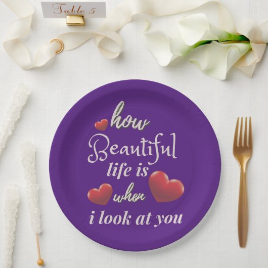 バレンタインデーエレガントに愛して|過去記事 ペーパープレート (ウェディング)