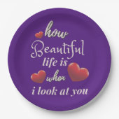 バレンタインデーエレガントに愛して|過去記事 ペーパープレート (正面)