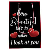 バレンタインデーエレガントに愛して|過去記事 ミディアムペーパーバッグ (裏面)