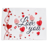 バレンタインデーエレガントに愛して|過去記事 ラージペーパーバッグ (正面)