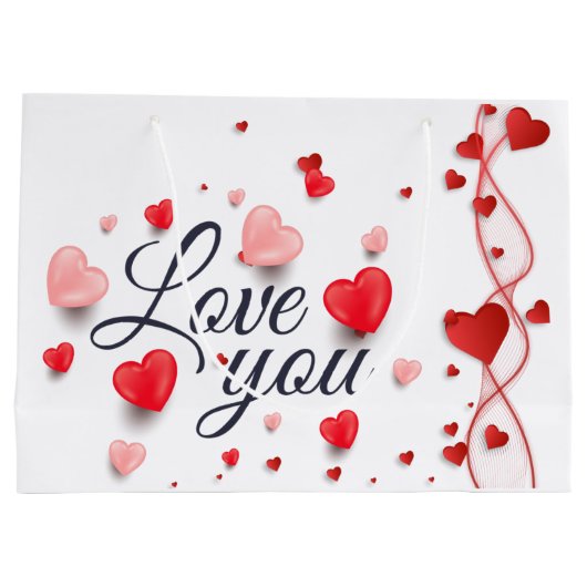 バレンタインデーエレガントに愛して|過去記事 ラージペーパーバッグ (裏面)