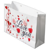 バレンタインデーエレガントに愛して|過去記事 ラージペーパーバッグ (正面アングル)