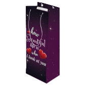 バレンタインデーエレガントに愛して|過去記事 ワインギフトバッグ (裏面アングル)