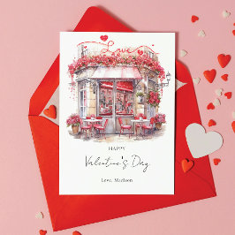 バレンタインデーエレガントカパーソナライズされた シーズンカード