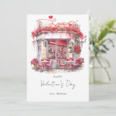 バレンタインデーエレガントカパーソナライズされた シーズンカード (スタンド正面)