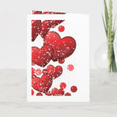 バレンタインデーエレガントストライプの シーズンカード (裏面)