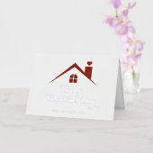 バレンタインデーエレガントレッドスパークルリアルティ 箔グリーティングカード (蘭)