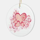 バレンタインデーオーナメント セラミックオーナメント (左)