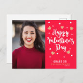 バレンタインデーカスタムのはがき ポストカード (正面/裏面)