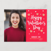 バレンタインデーカスタムのはがき ポストカード (正面)