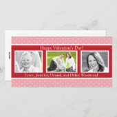 バレンタインデーカスタムのフォトカード シーズンカード (正面/裏面)