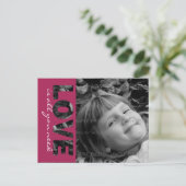 バレンタインデーカスタムの写真はがき | 愛は… シーズンポストカード (スタンド正面)