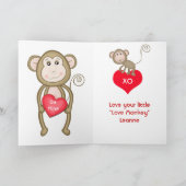 バレンタインデーカスタムの写真グリーティングカード シーズンカード (内部)