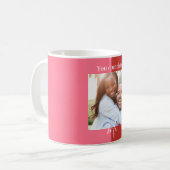 バレンタインデーカスタムの写真マグカップ、カップルのマグカップ、 コーヒーマグカップ (正面左)