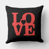 バレンタインデーカスタムの写真LOVE装飾用クッション クッション (裏面)
