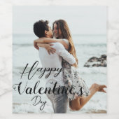 バレンタインデーカスタムス，カスタムフォトワインラベル ワインラベル (シングルラベル)