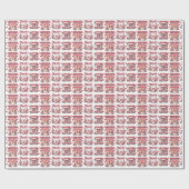 バレンタインデーカフェロマンチック ラッピングペーパー (フラット)