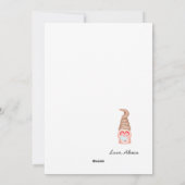 バレンタインデーカワイトラブ格言おもしろいパン シーズンカード (裏面)