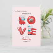 バレンタインデーカードで愛を送る シーズンカード (スタンド正面)