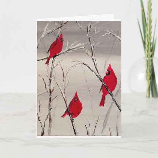 バレンタインデーカードと深紅色 シーズンカード (正面)