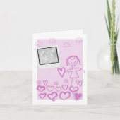 バレンタインデーカードを持つ子どもたち シーズンカード (正面)