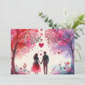 バレンタインデーカード02 カード (スタンド正面)