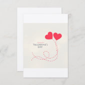 バレンタインデーカード セーブザデート (正面/裏面)