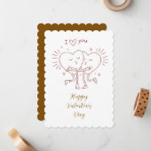 バレンタインデーカード ノートカード (正面/裏面インサイチュ)