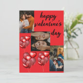 バレンタインデーカード 招待状 (スタンド正面)